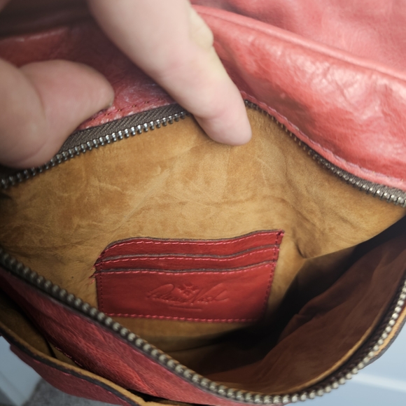 Patricia Nash Francesca Red Leather Crossbody Bag - Picture 14 of 14